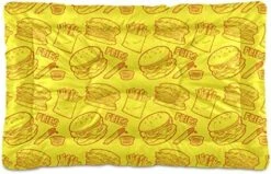Food Hamburger Fries Dog Bed Cat Bed Soft Comfortable Pet Bed Non-Slip Calming Kennel Pad For Small Medium Large Dogs Cats 2116480 -Pet Products Shop 51zK2FtniL. AC 1