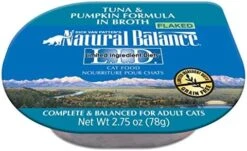 Natural Balance Limited Ingredient Diet Chicken & Pumpkin In Broth | Grain-Free Wet Adult Cat Food | 2.75-oz. Cup, (Pack Of 24) -Pet Products Shop 51zkd894UAL. AC