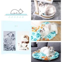 Yliping Cat Dog Ice Pad Summer Cat Litter Mat Water Bed Dog Mat Cooling Summer Waterproof (Size : A(S)) -Pet Products Shop 51zxyDe6YcL