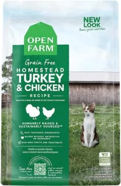 Open Farm Wild-Caught Salmon Grain-Free Dry Cat Food, Responsibly Sourced Pacific Salmon Recipe With Non-GMO Superfoods And No Artificial Flavors Or Preservatives, 2 Lbs -Pet Products Shop 6130D7DJrBL. AC 1
