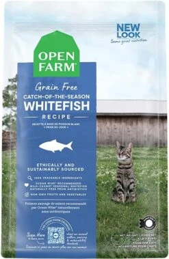 Open Farm Wild-Caught Salmon Grain-Free Dry Cat Food, Responsibly Sourced Pacific Salmon Recipe With Non-GMO Superfoods And No Artificial Flavors Or Preservatives, 2 Lbs -Pet Products Shop 6142NyIlvBL. AC
