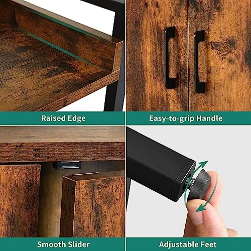 YITAHOME Large Hidden Cat Litter Box Furniture With 3 Shelves And Doors, Wood Litter Box Enclosure, Cat Washroom Storage, Brown 8 YITAHOME Large Hidden Cat Litter Box Furniture With 3 Shelves And Doors, Wood Litter Box Enclosure, Cat Washroom Storage, Brown - Image 6