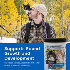 Nutri-Vet Milk Replacement For Kittens | Healthy Gut Support With Probiotics | 12 Ounces & Lixit Baby Bottle Nursing Kit - 2oz (LIX00476) 11 Nutri-Vet Milk Replacement For Kittens | Healthy Gut Support With Probiotics | 12 Ounces & Lixit Baby Bottle Nursing Kit - 2oz (LIX00476) -Pet Products Shop 61EcC5aIGjL
