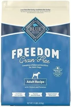 Blue Buffalo Freedom Grain Free Natural Adult Dry Dog Food, Chicken 24-lb -Pet Products Shop 61G7K0 TJCL. AC