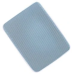 SONGBIRDTH Cat Litter Mat Double-Layer Waterproof Pad Pet Cleaning Supplies For Indoor,Breathable Cotton Blend,Removable Easy To Clean Blue M