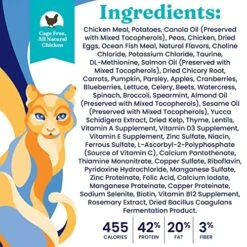 Solid Gold High Protein Dry Cat Food - Indigo Moon Cat Dry Food With Digestive Probiotics For Cats - Grain & Gluten Free With High Fiber & Omega 3 For Cats - Low Carb Superfood Meal - Chicken - 3lb -Pet Products Shop 61XFVgf9F2L