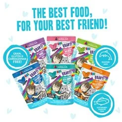 Weruva B.F.F. OMG - Best Feline Friend Oh My Gravy!, Variety Pack, Potluck O' Pouches, Wet Cat Food, 2.8Oz Pouches (Pack Of 12) 10 Weruva B.F.F. OMG - Best Feline Friend Oh My Gravy!, Variety Pack, Potluck O' Pouches, Wet Cat Food, 2.8Oz Pouches (Pack Of 12) -Pet Products Shop 61bpianJmJL