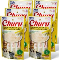 INABA Churu Cat Treats, Grain-Free, Lickable, Squeezable Creamy Purée Cat Treat/Topper With Vitamin E & Taurine, 0.5 Ounces Each Tube, 24 Tubes (4 Per Pack),Tuna Recipe With Seafood Flavors -Pet Products Shop 61cI5WCB9UL. AC 1