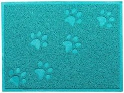 Pet Cat Litter Mat,MUEQU Waterproof Pet Box Mat Food Bowl Mat Cat Litter Trap Mat, Litter Trapper Mat,PVC, 30 X 40 Cm,Easy To Clean (Green) -Pet Products Shop 61cjC1md wL. AC