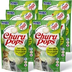 INABA Churu Pops Moist And Chewy Cat Treat Tuna With Chicken Recipe 24 Tubes
